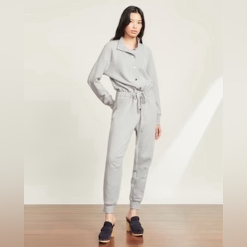 Veronica Beard Finn Terry Jumpsuit, with tags, size S: heather grey: $160